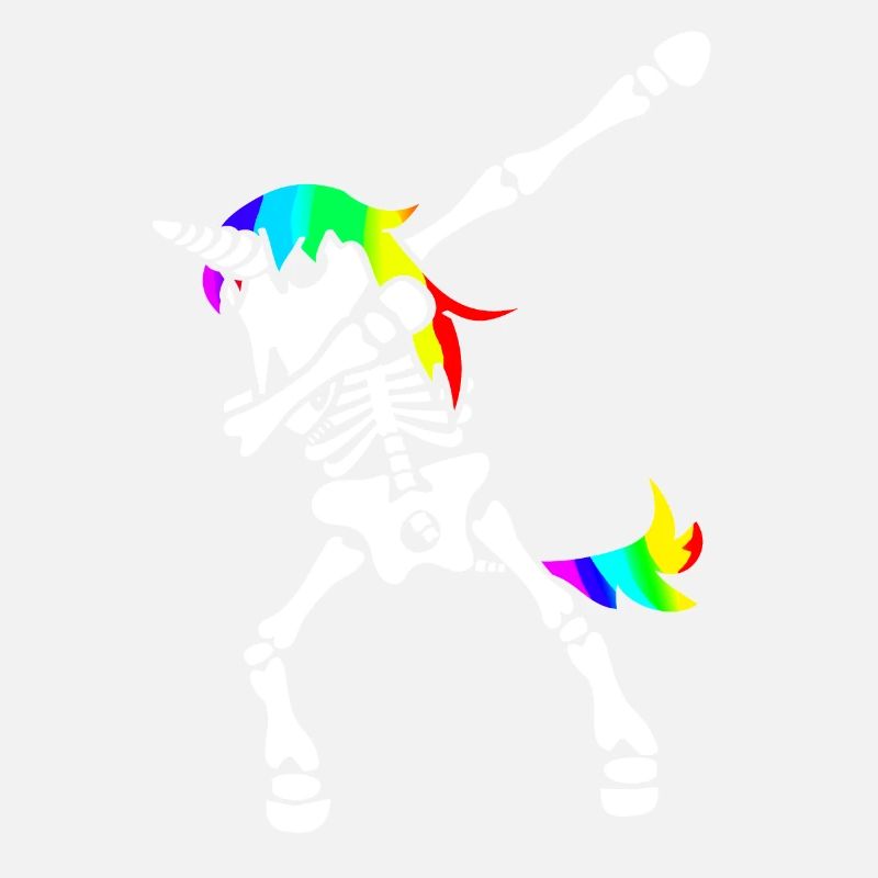 Dab Unicorn Skeleton Dabbing Skeleton Halloween