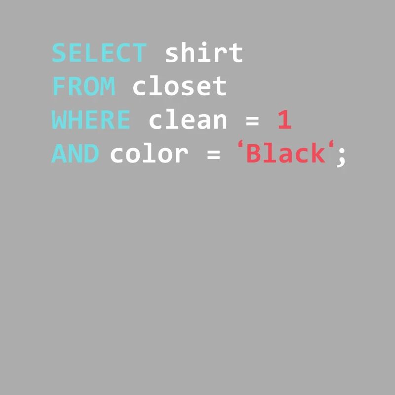Programmierer Datanbank Lustiges SQL Query