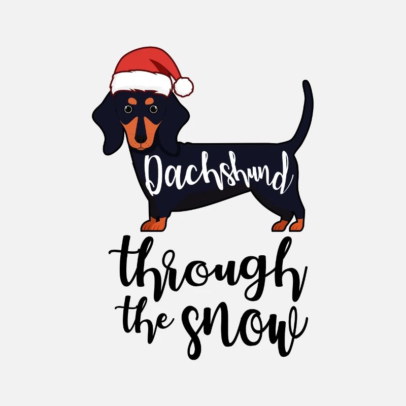 Teckel chien Noël