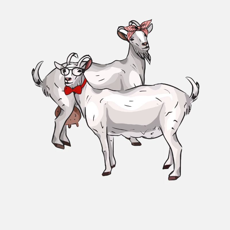 Chèvre chèvre bouc Bock Bergers Bauer Cadeau