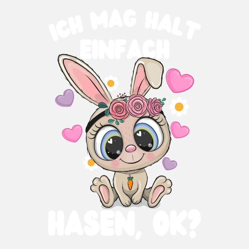 Süßer Hase Ich mag halt Hasen Okay Geschenkidee