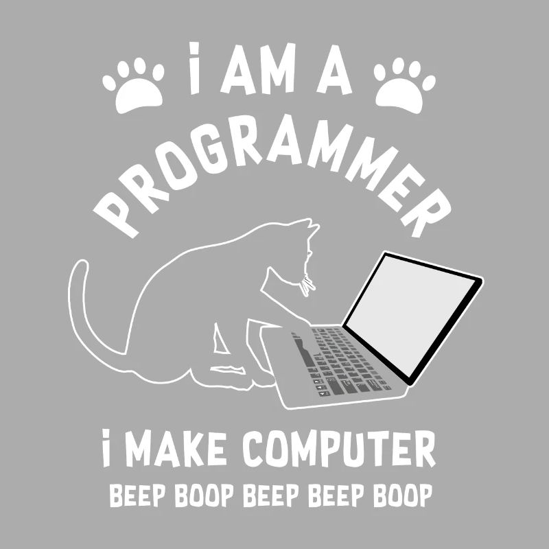 Programmer Cat Programmierer Computer Katze
