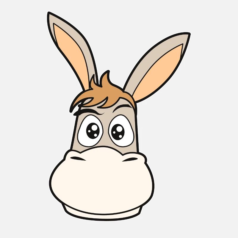 Animaux d'âne bande dessinée