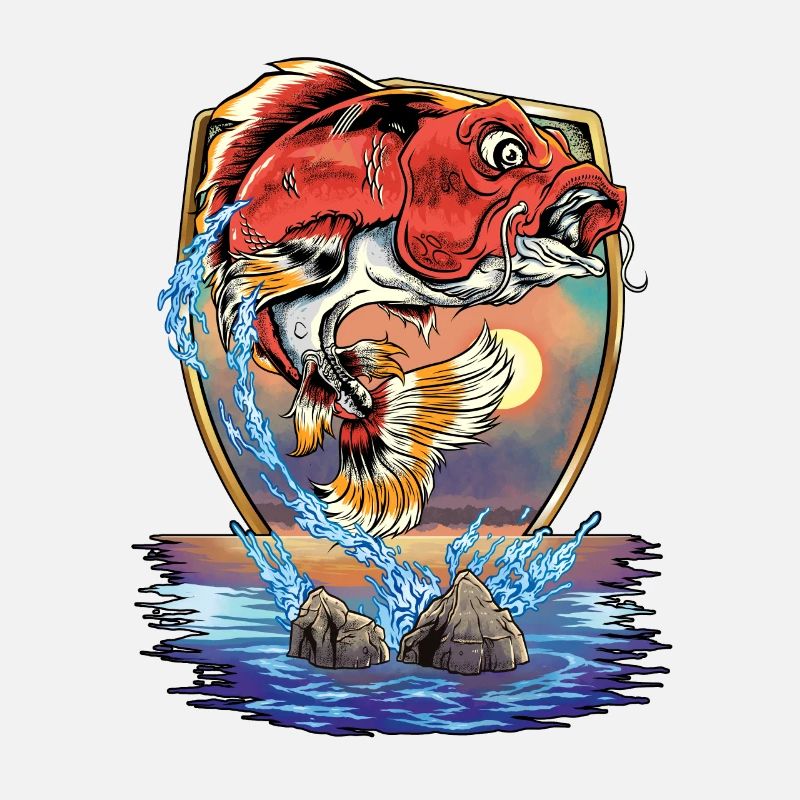 Koi carpe poisson pêcheur baudrier