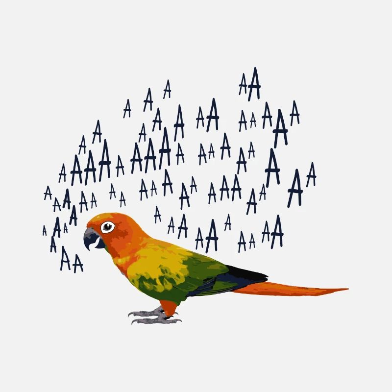 Oiseau tropical perroquet