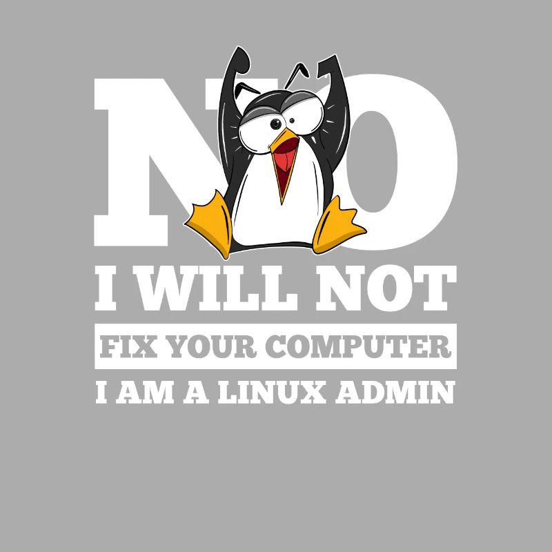 Correction de l'ordinateur Linux SysAdmin Hacker Coder Penguin