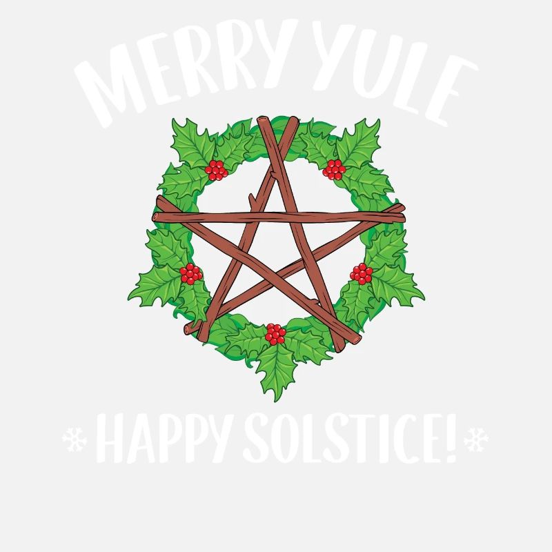 Wiccan Merry Yule Winter Solstice print