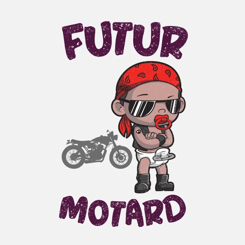 Grossesse - Naissance - Arrivée de bébé - Motard