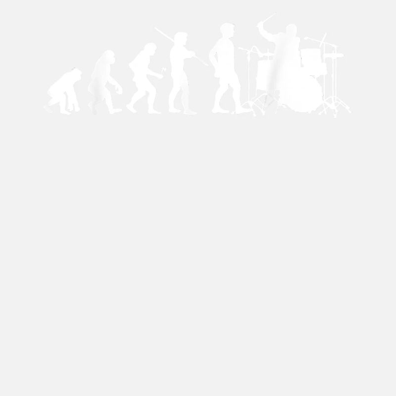 Evolution Drums Funny Drummer Musician Band