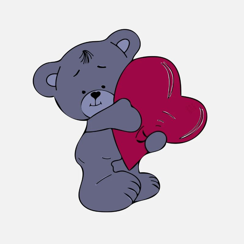 Teddybär verliebt