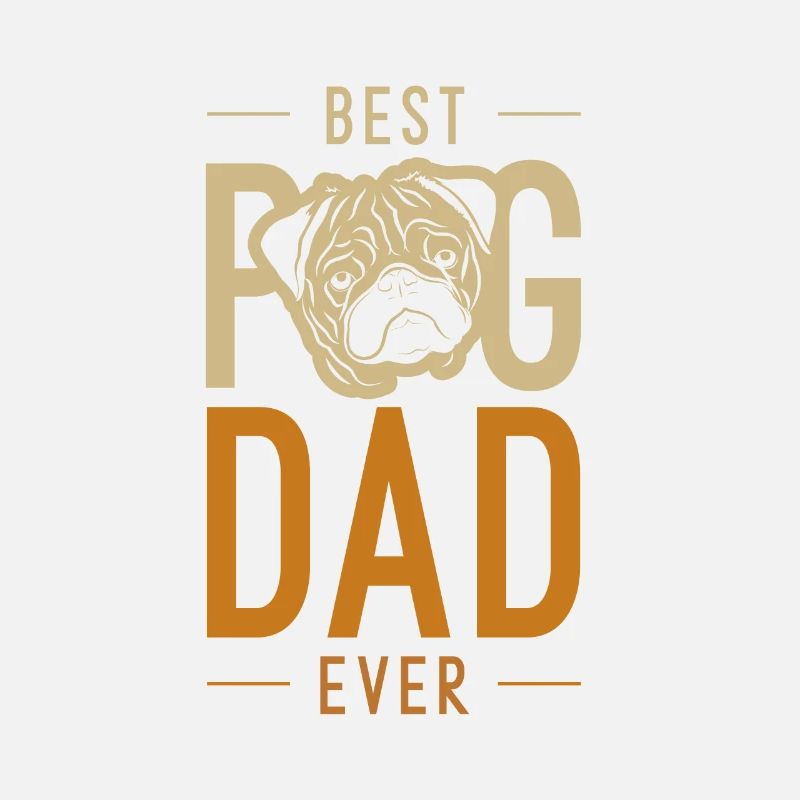 Mens bester Mops Papa jemals cooles süßes Vatertagsgeschenk