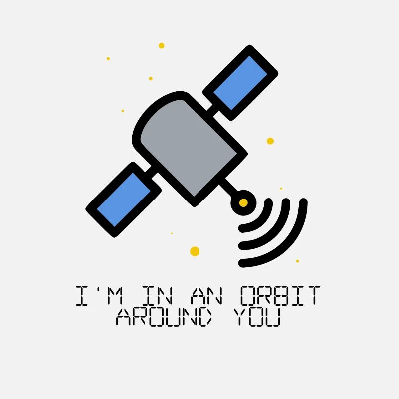 Orbite autour de vous satellite