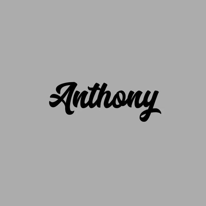 Anthony Custom Text Nom d’anniversaire