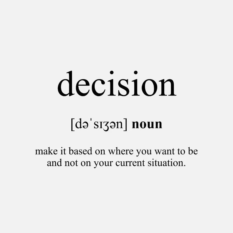 Decision (Decision) Definition Dictionary