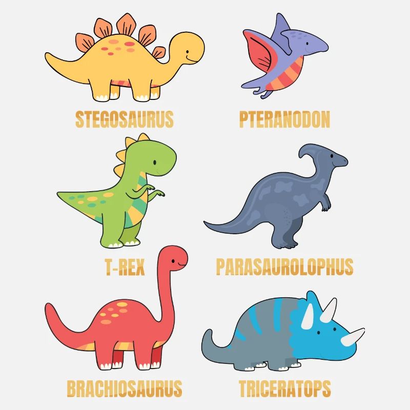 Types Of Dinosaurs Dino Identification - Cute