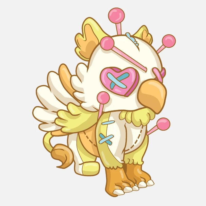 Kawaii Pastel Goth Voodoo Doll Cute Creepy Griffin