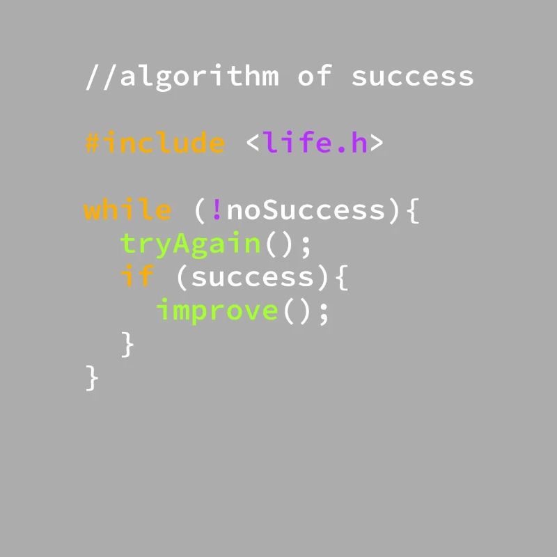 Erfolg erfolgreicher Programmierer Algorithmus
