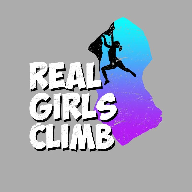Kletter Boulder Spruch Echte Mädchen klettern