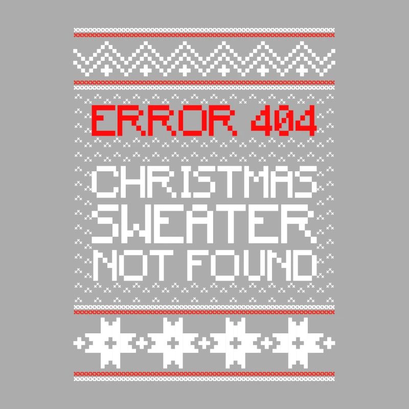Error 404 Christmas Sweater Not Found Computer