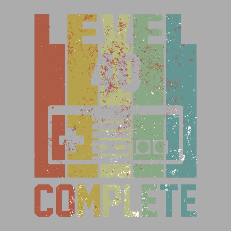 Level 40 complete Geburtstagsshirt Geschenk