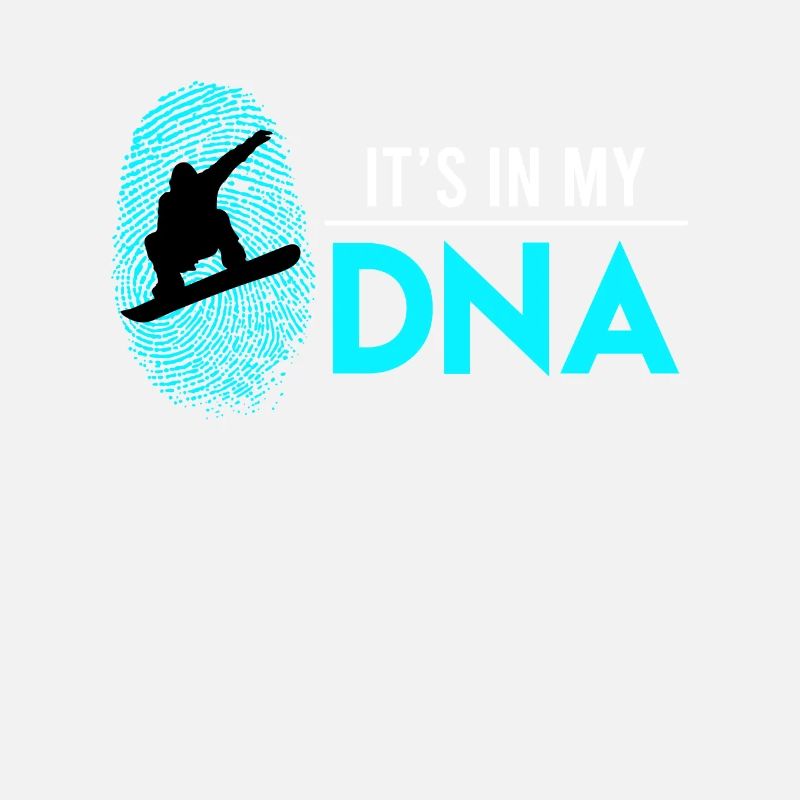 Boarder Snowboarder DNA Saying Snowboard