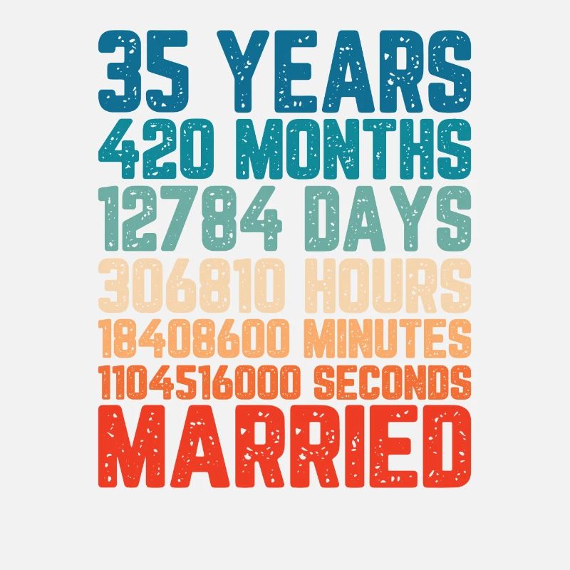 35 Jahre verheiratet Hochzeit Ehe Spruch Geschenk