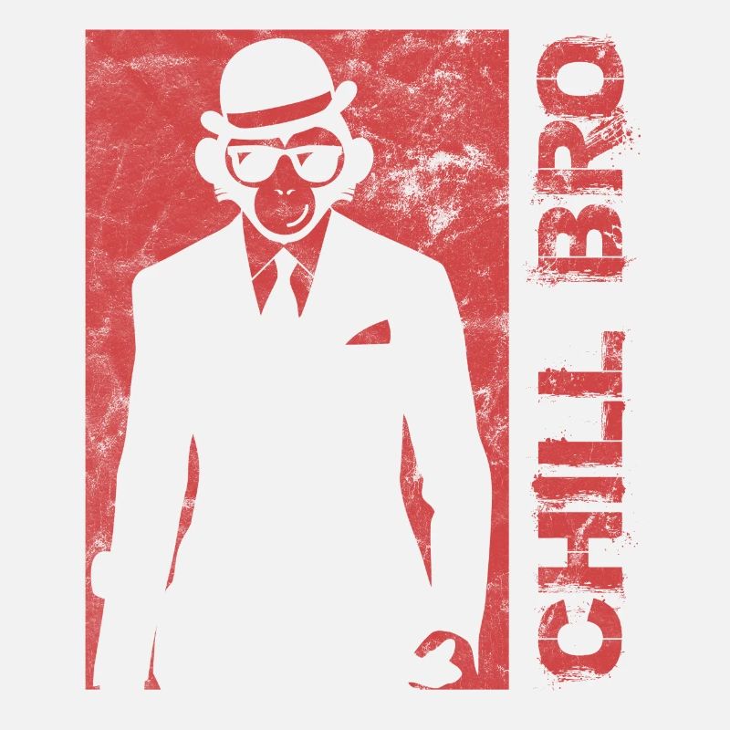 Cooler Affe Gorilla - Chill Bro Geschenk