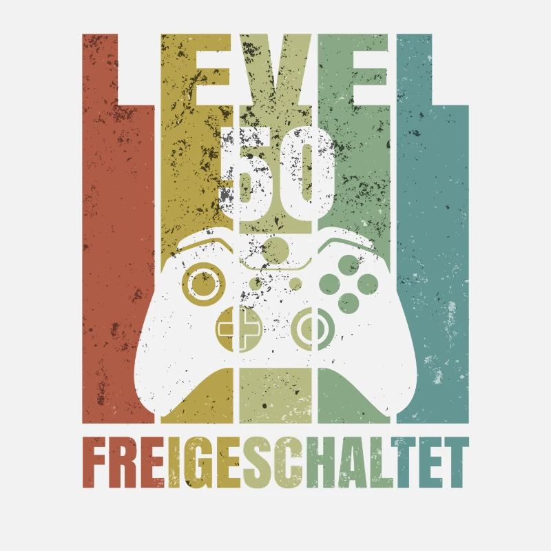 Level 50 freigeschaltet Geburtstagsshirt Geschenk
