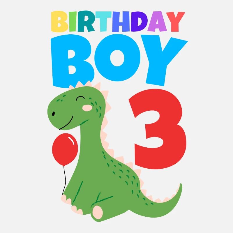 Birthday Boy 3. Geburtstag Dinosaurier