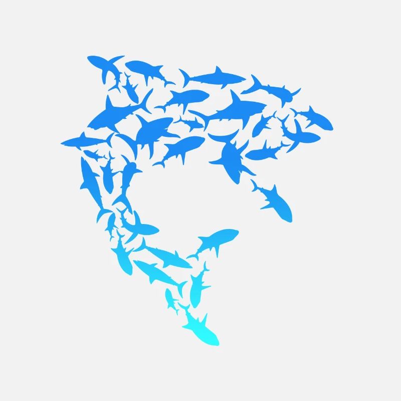 Essaim de requins Sauvez les requins