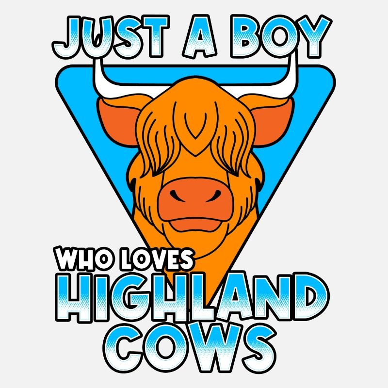 Just A Boy Who Loves Highland Cows