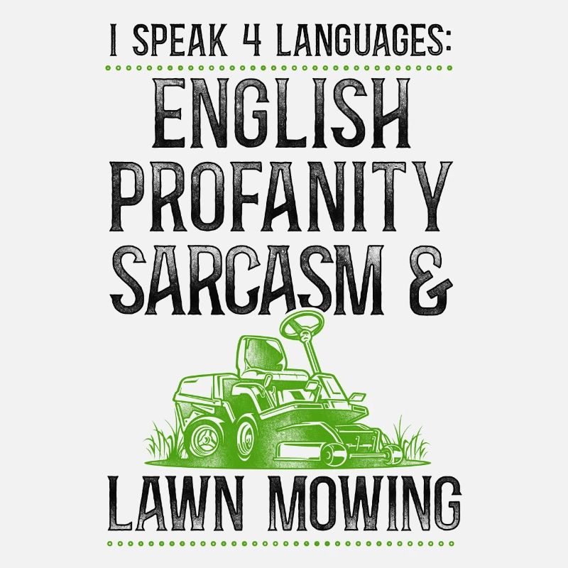 Lawn Mower Mowing Dad Father