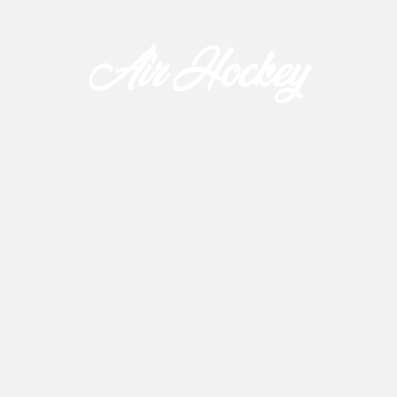 AIR HOCKEY CURSIVE TEXT NOVELTY HOBBY