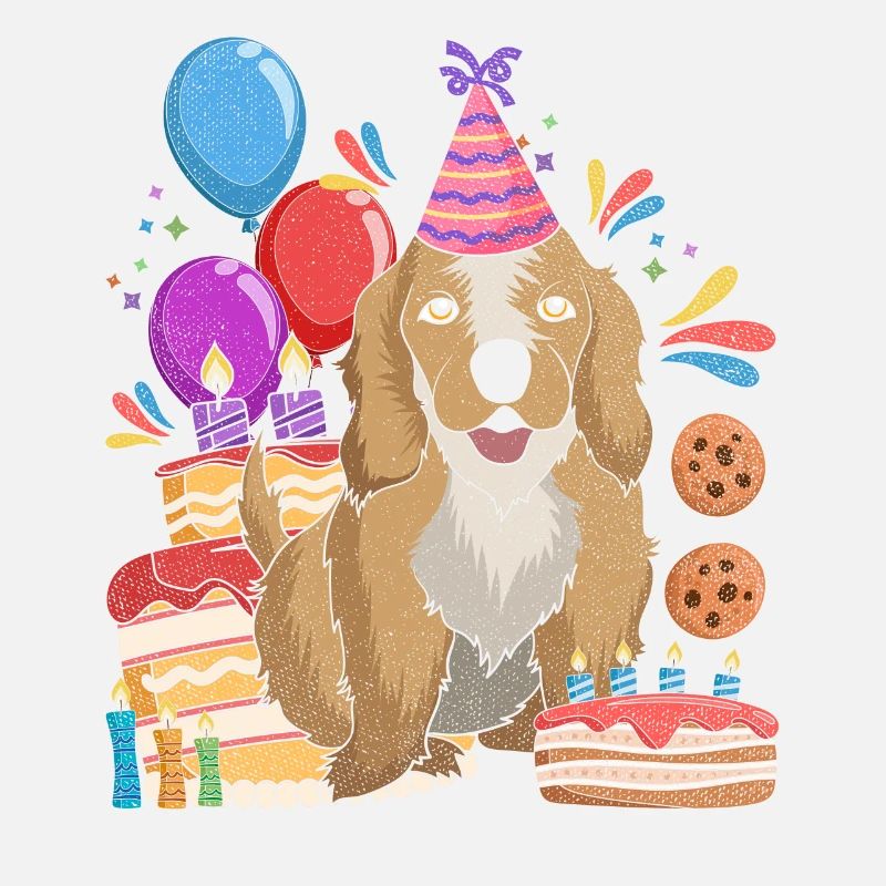Idée cadeau d’anniversaire de chien Cocker Spaniel