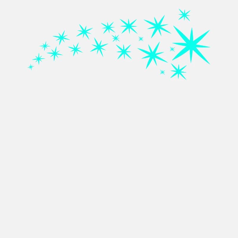 Étoiles vert menthe