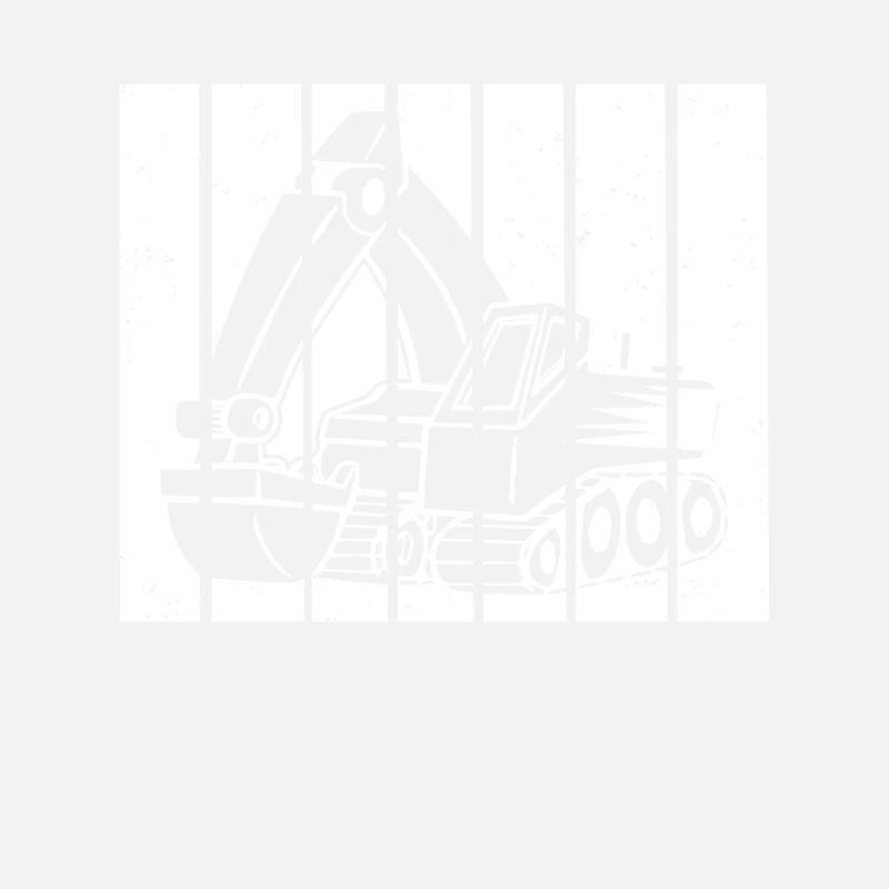 Excavator Driver Gift Retro Sunset