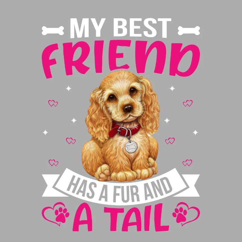 Cocker Spaniel Meilleur ami a de la fourrure et de la queue