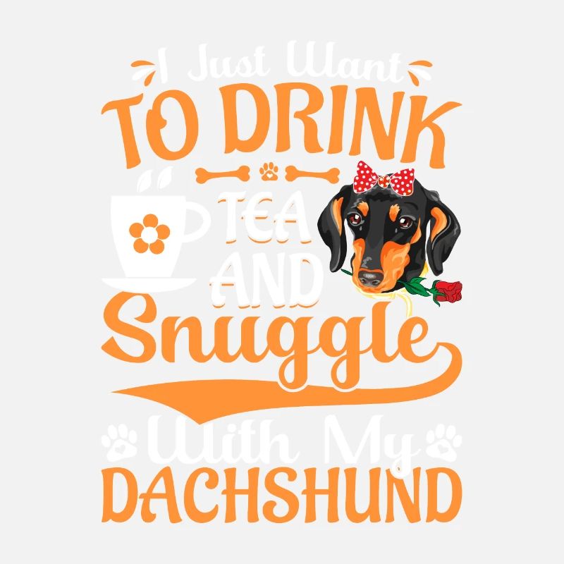 Tee Trinken Und Kuscheln Mit Dackel