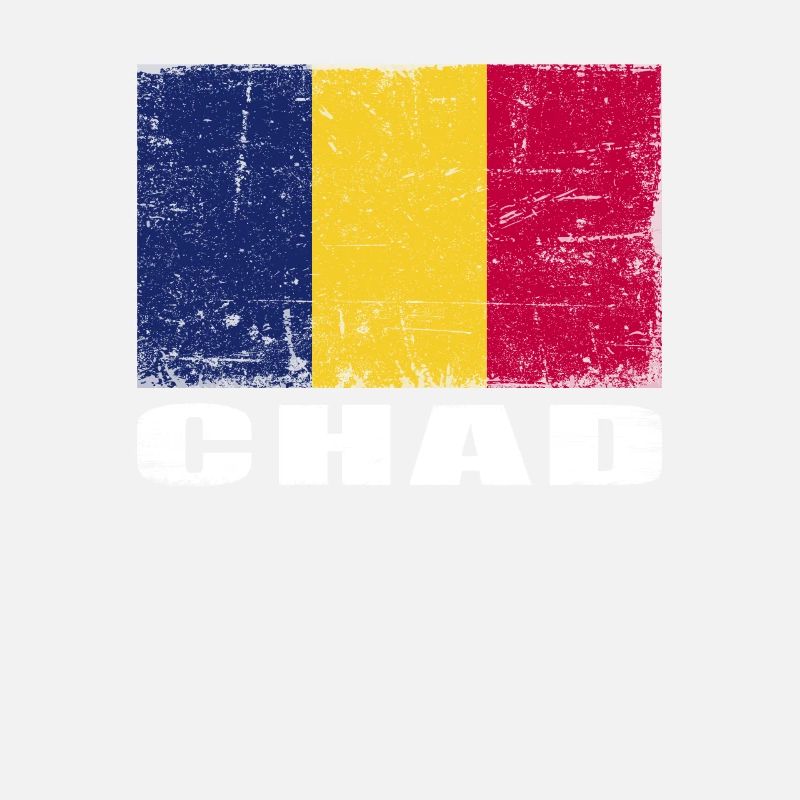 Drapeau du Tchad Grunge Drapeau du Tchad