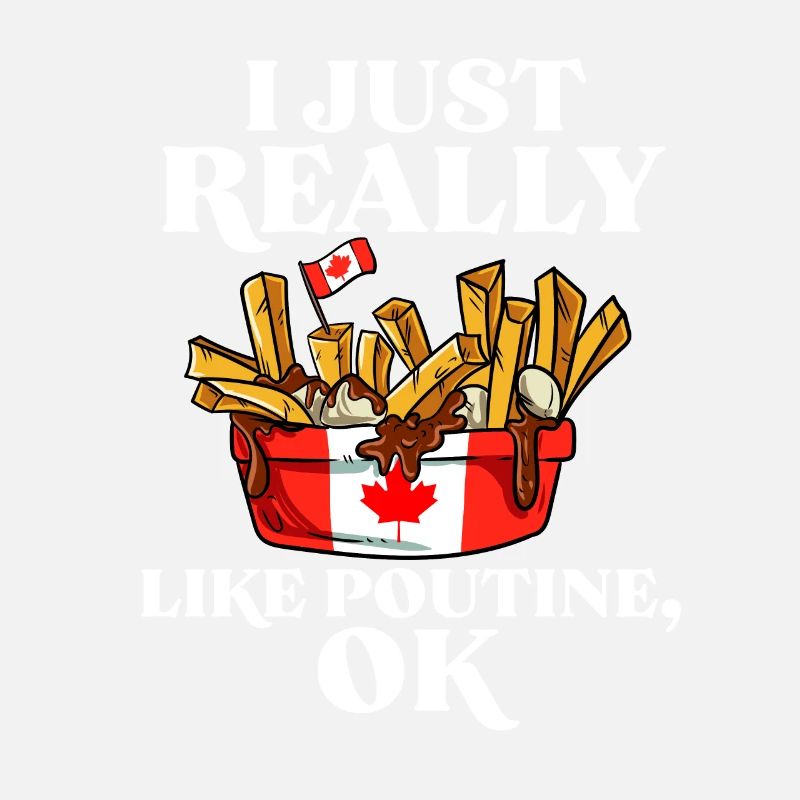 Kanadische Poutine Pommes Frites Mittagessen