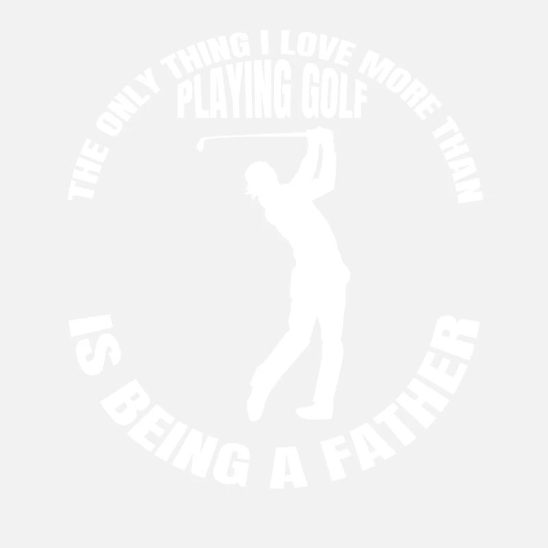 Golf Vater Golfball Golfschläger Dad Golfspieler