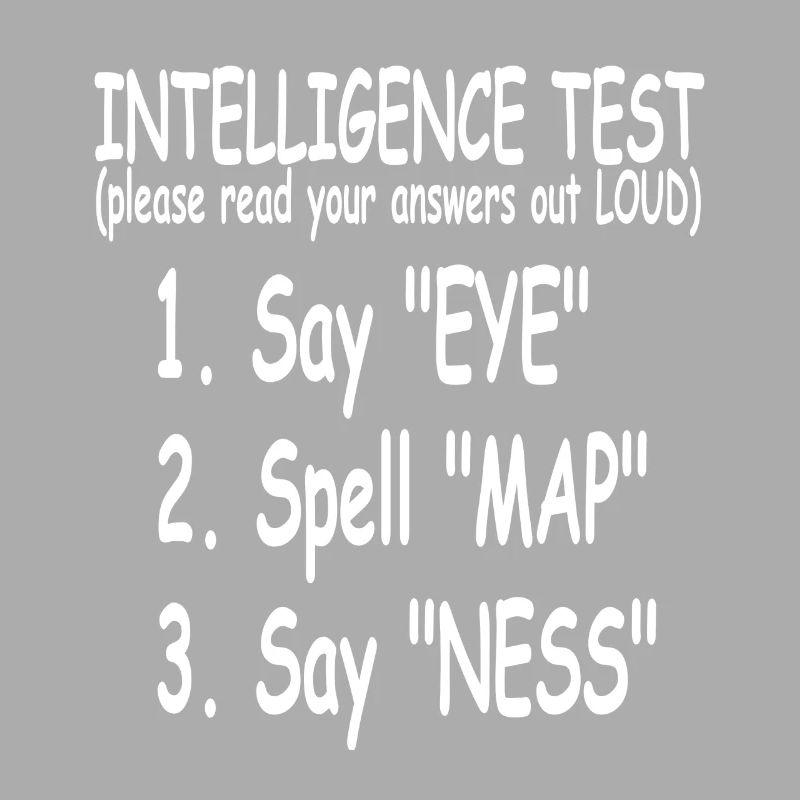 Drôle de test d’intelligence EYE MAP NESS Génial