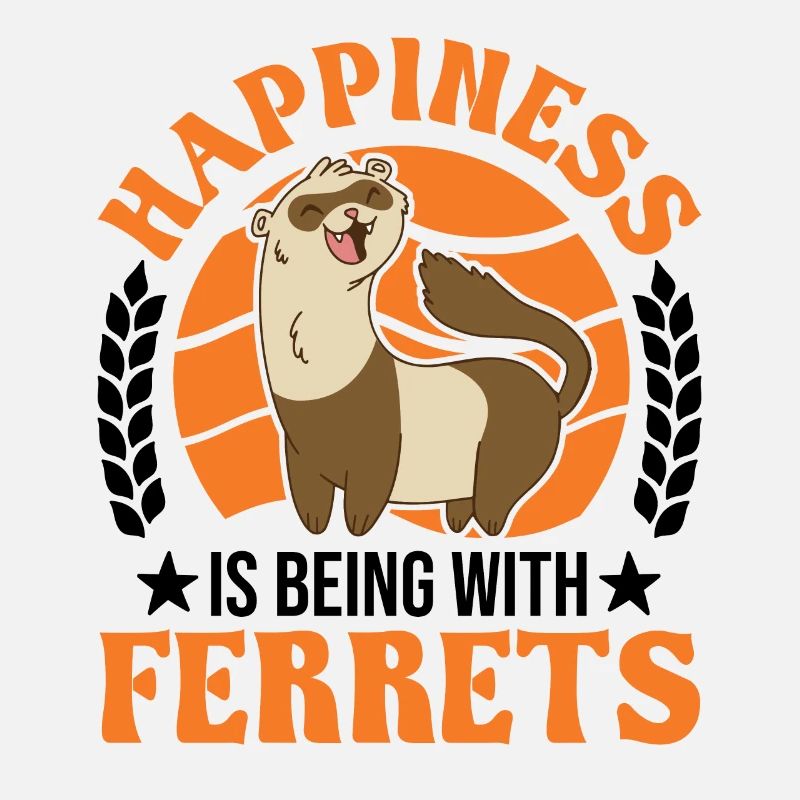 Happiness is being with Ferrets Frettchen