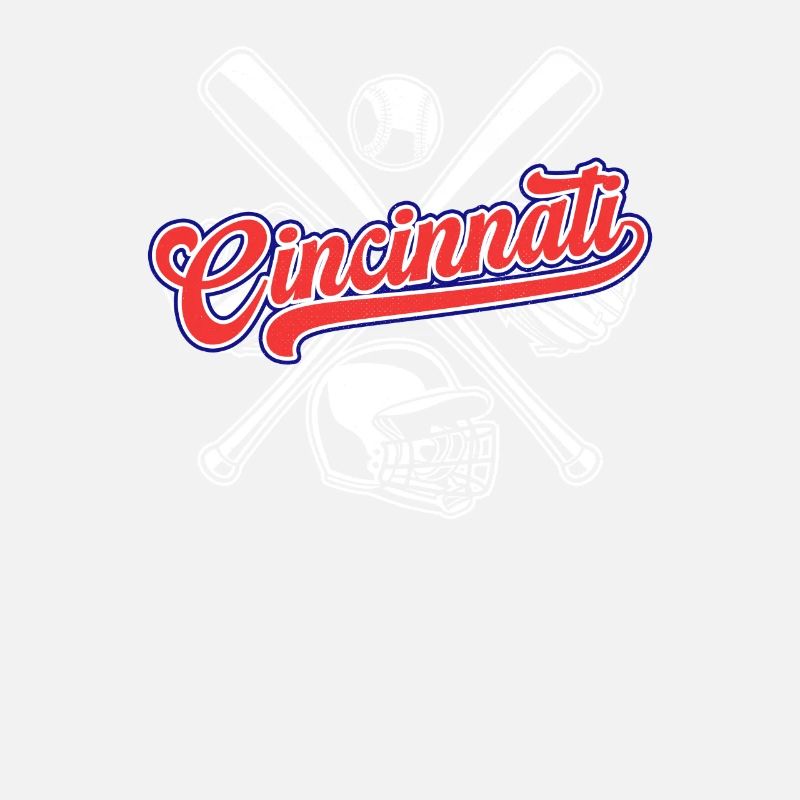 Vintage Cincinnati Baseball Distressed Baseball