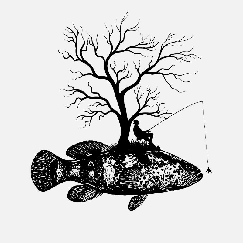 Graphic Tree - Fish Grouper
