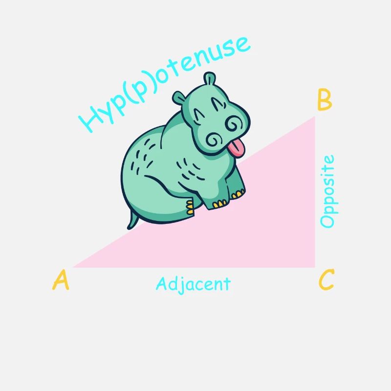 Professeur de mathématiques mathématicien Hippotenuse