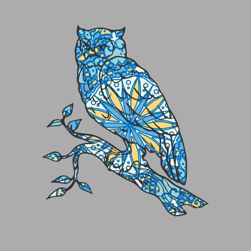 Mandala Owl Geometry Pattern