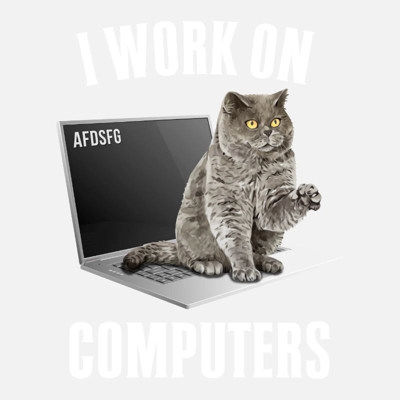Working with Computers and Cats English