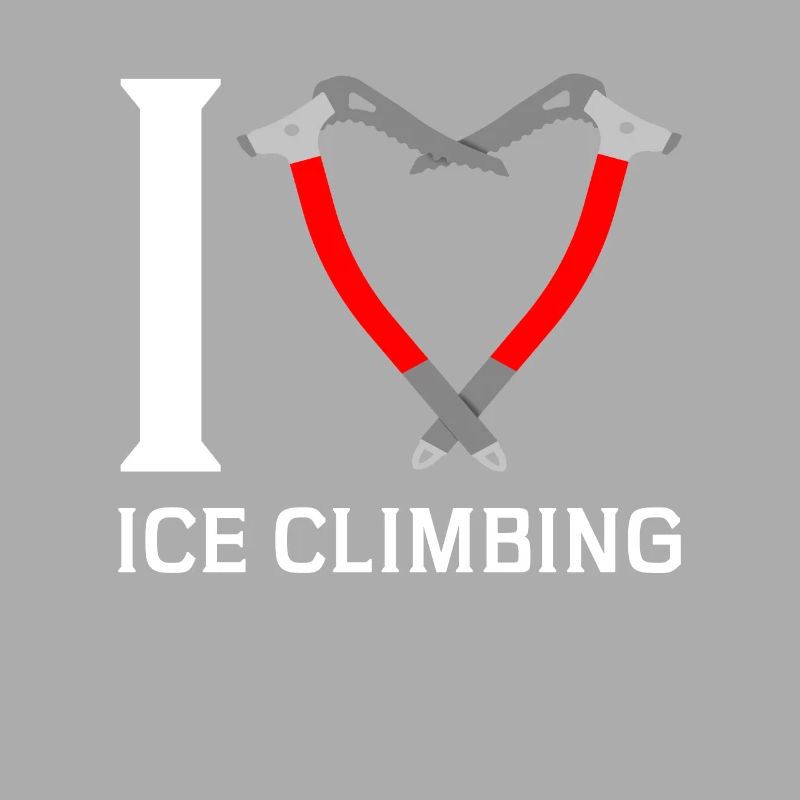 Ich Liebe Eisklettern Eiskletterer Eispickel