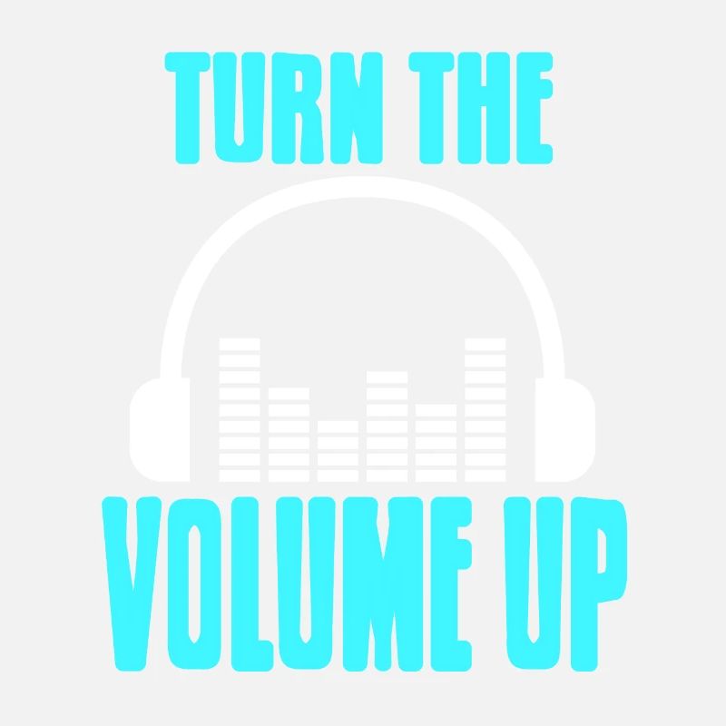 Turn The Volume Up Cool Retro DJ Techno Lover